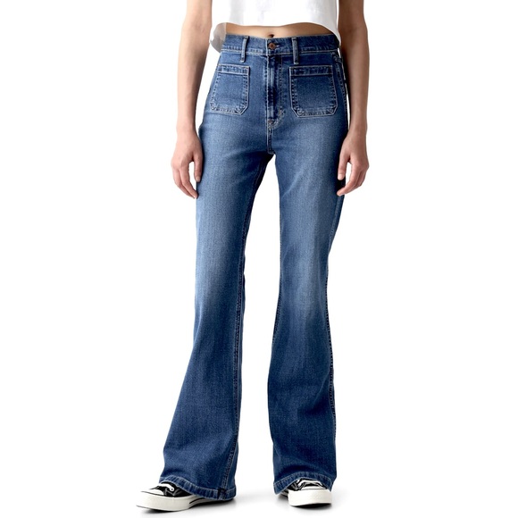 GAP High Rise ‘70s Flare Jean - Picture 2 of 6